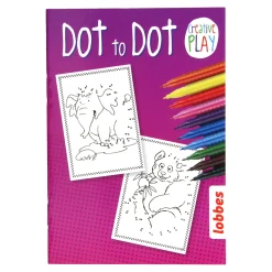 Kleurboekje Dieren A6 Verbind de Cijfers-Lobbes Online