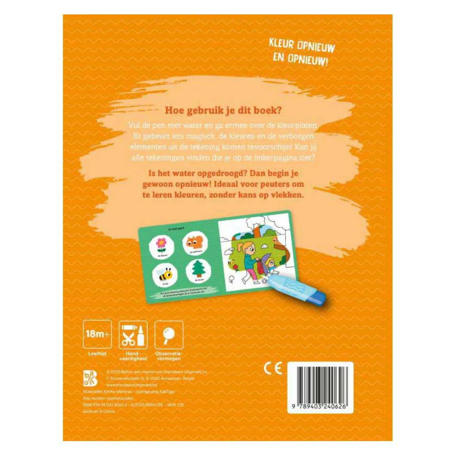 Kleuren met Water Voor de Kleintjes Mijn Dag 18m+-Standaard Uitgeverij Discount