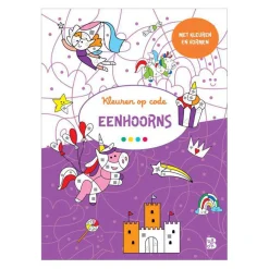 Kleuren op Code - Eenhoorns 3+-Standaard Uitgeverij Discount