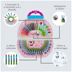 Kleurkoffer Paarden, 51dlg.-Undercover Discount