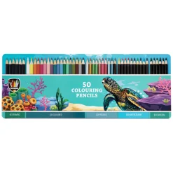 Kleurpotloden in Tinnenbox, 50st.-Creative Craft Group Discount