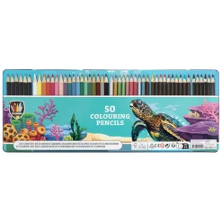 Kleurpotloden in Tinnenbox, 50st.-Creative Craft Group Discount