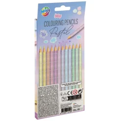 Creativ Company Kleurpotloden Pastel, 12st. Hot