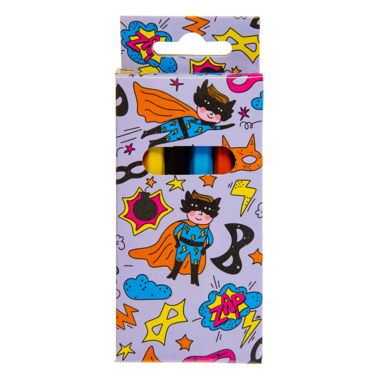 Duckiez Kleurpotloden Superhero, 6st. Hot