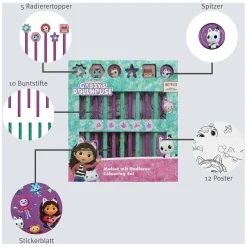 Kleurset met Gummen Gabby's Poppenhuis, 29dlg.-Undercover New
