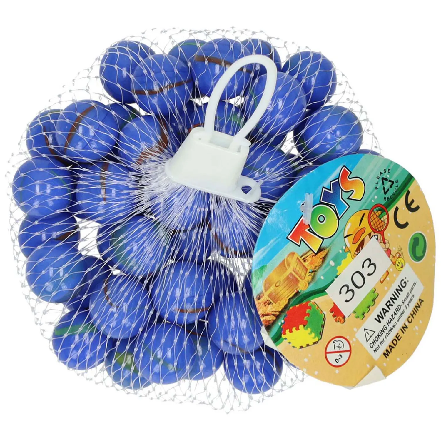 Knikkers Blauw, 50st.- Online