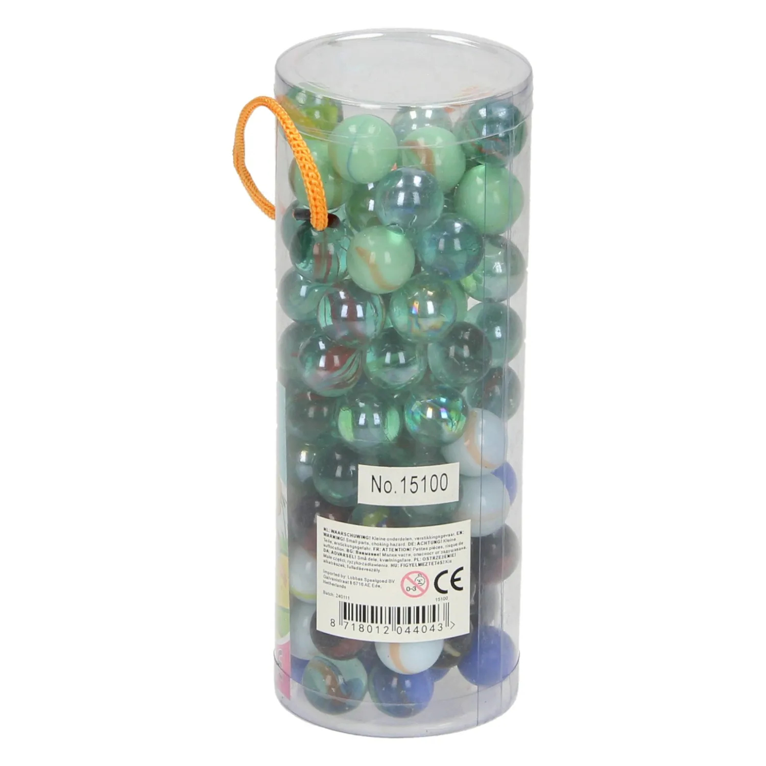 Knikkers Mix in Koker-