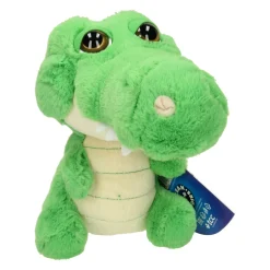 Knuffel Big Head Pluche Krokodil, 22cm>