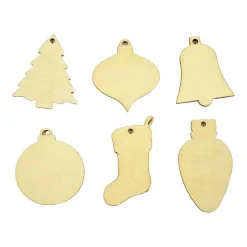 Knutsel Houten Mini Kersthanger (per stuk) Discount