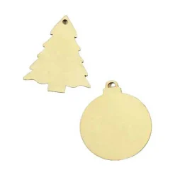 Knutsel Houten Mini Kersthanger (per stuk) Discount