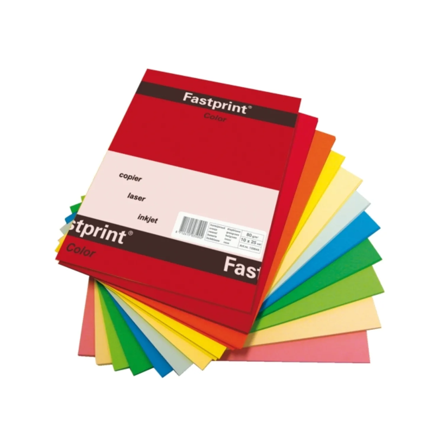 Kopieerpapier Fastprint A4 120gr 10kleuren x10vel 100vel>Quantore Sale