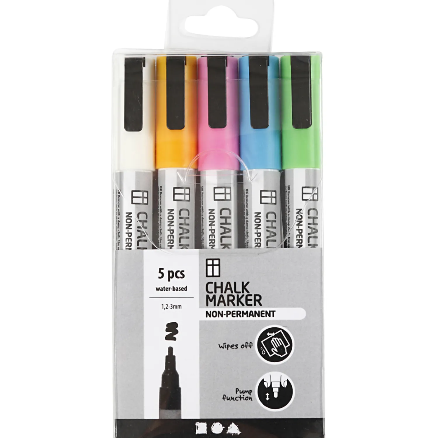 Krijt Markers Kleur, 5st.-Creativ Company Discount