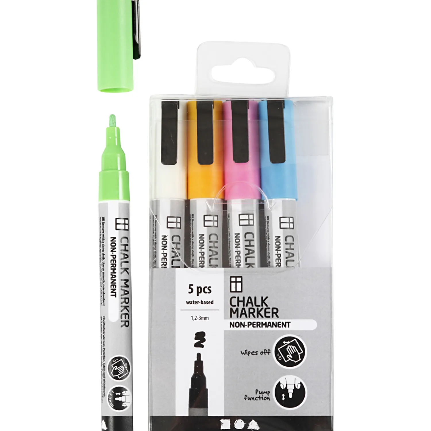 Krijt Markers Kleur, 5st.-Creativ Company Discount