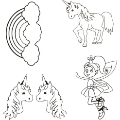 Krimpfolie met Motieven Eenhoorn-Creativ Company Discount