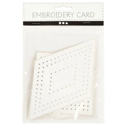 Creativ Company Kruissteken Karton Wit Geometrisch, 20st. Best