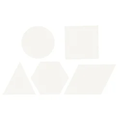 Creativ Company Kruissteken Karton Wit Geometrisch, 20st. Best