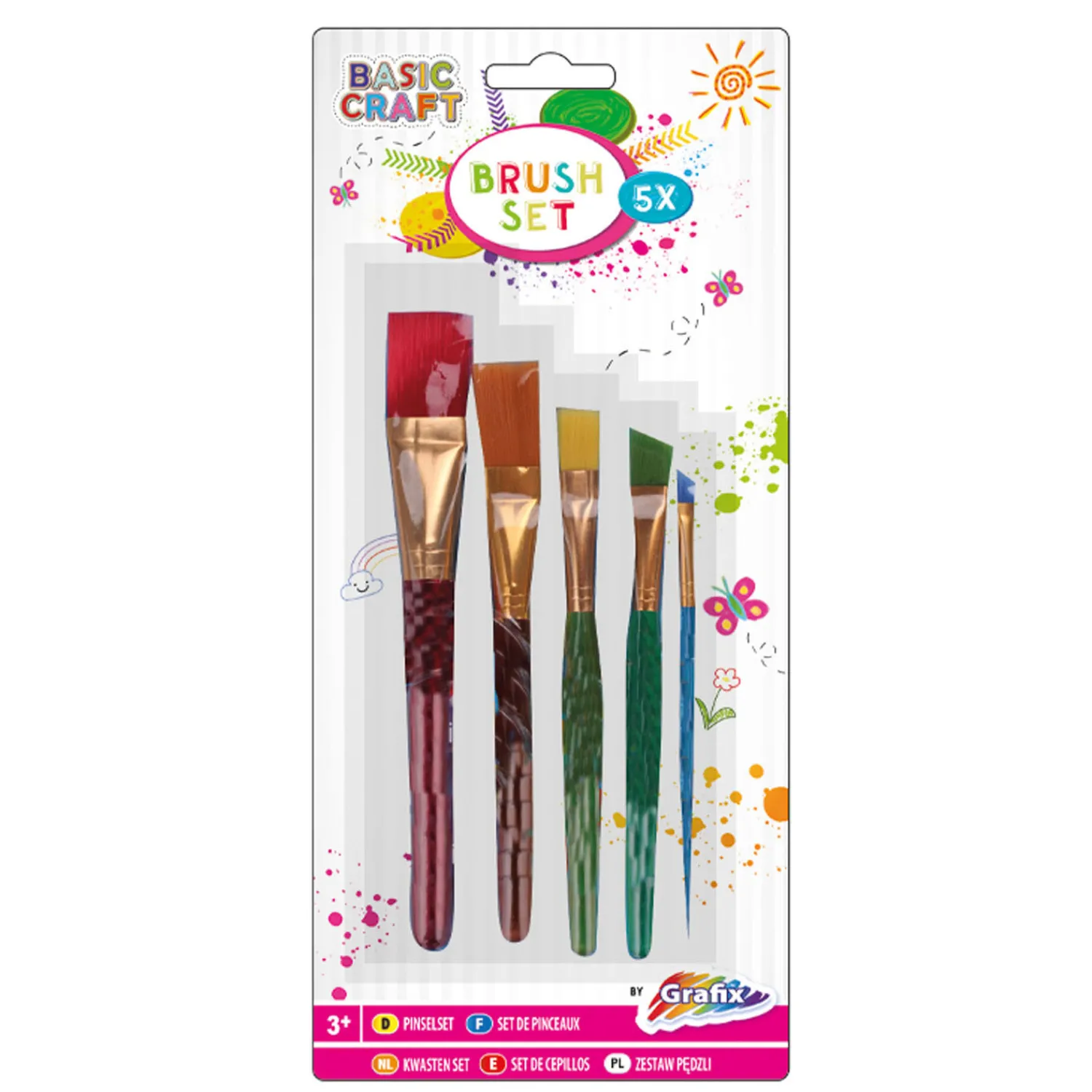 Kwastenset, 5dlg.>Creative Craft Group Outlet