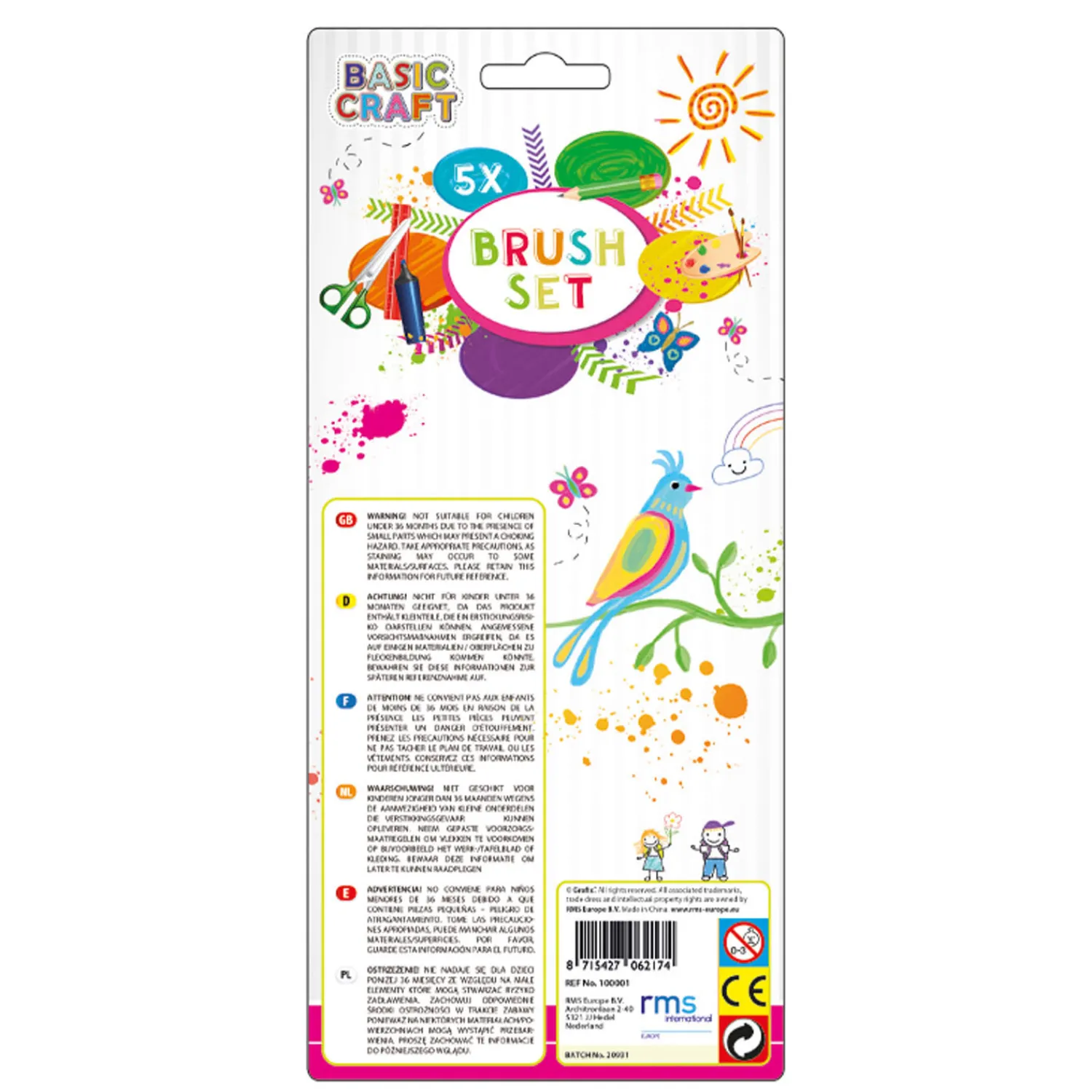 Kwastenset, 5dlg.>Creative Craft Group Outlet