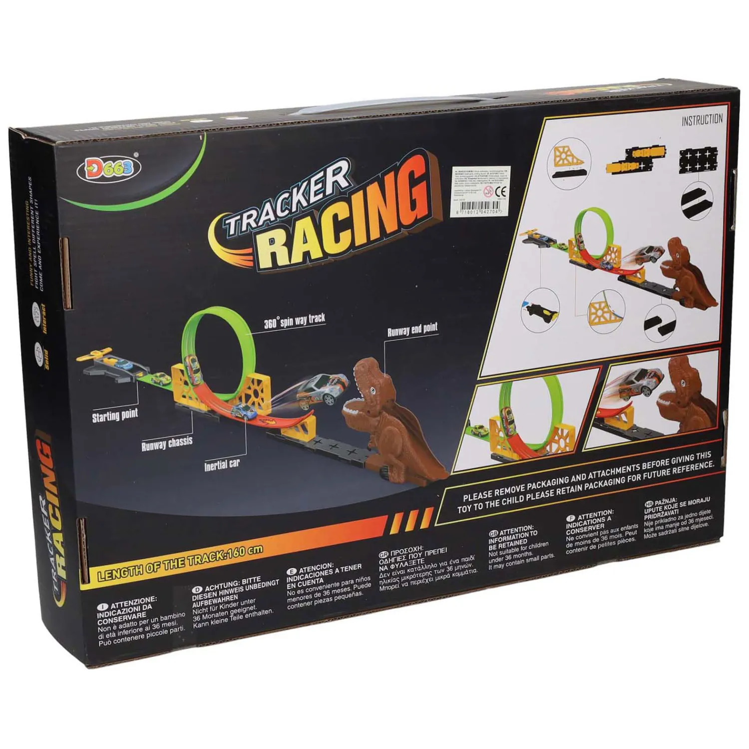 Lanceerset Dino met Looping & Schans> Sale