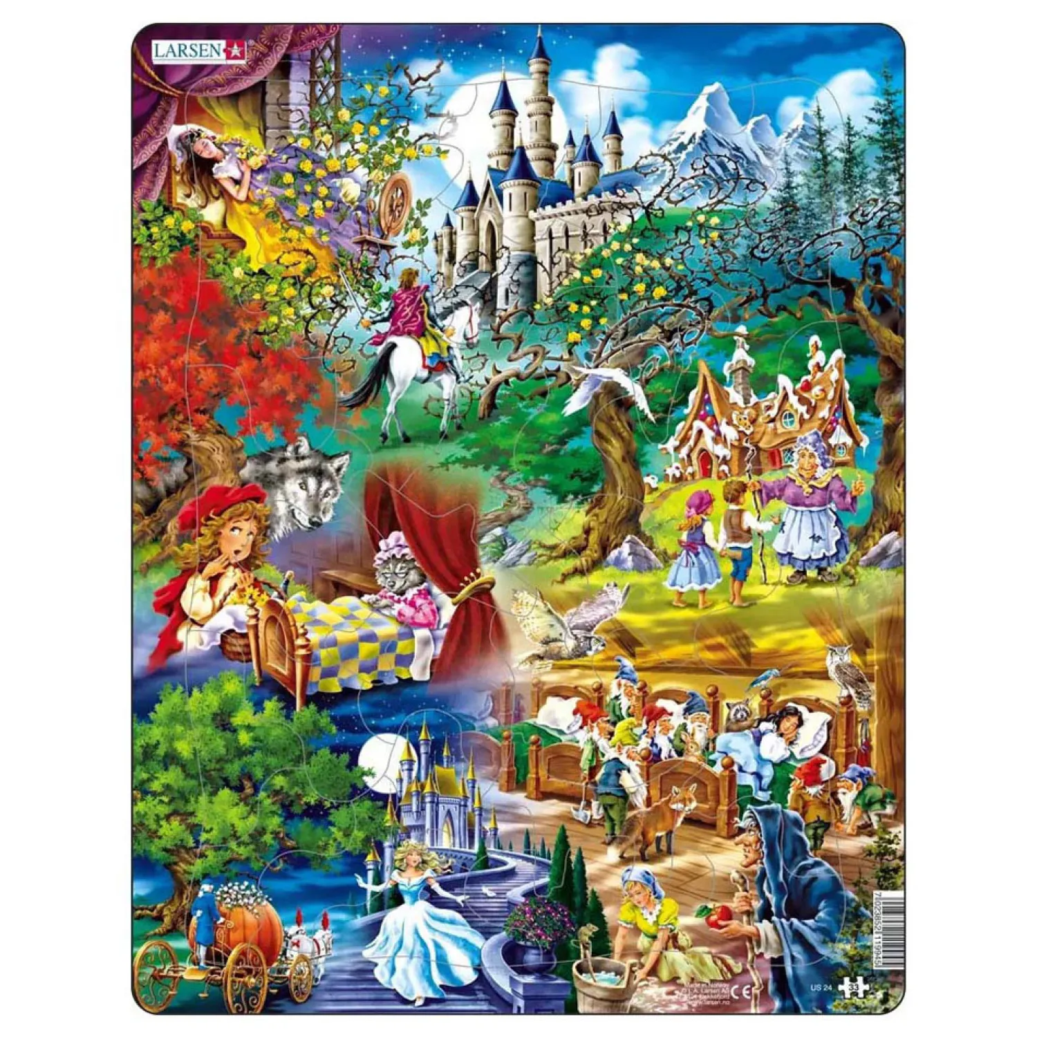 Larsen Legpuzzel De Sprookjes van Grimm, 33st.>Selecta Clearance