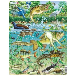 Selecta Larsen Legpuzzel Dieren - Vijver, 50st. Sale