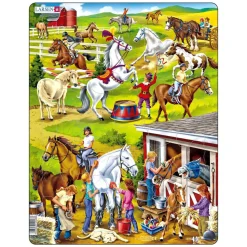 Larsen Legpuzzel Dieren - Paardenmanege, 50st.>Selecta New