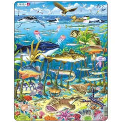 Larsen Legpuzzel Dieren - Zeedieren in de Noord-Atlantische Oceaan, 60st.-Selecta Sale