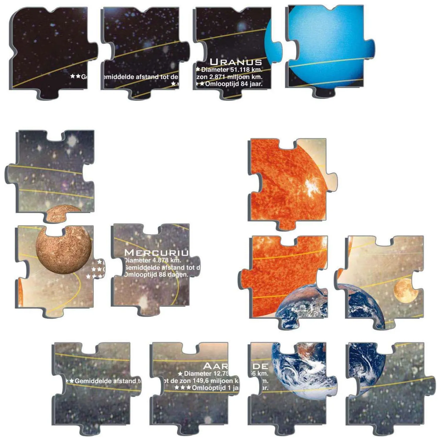 Selecta Larsen Legpuzzel Het Zonnestelsel, 70st.