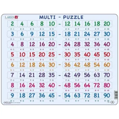 Larsen Legpuzzel Leren Rekenen - Tafels, 80st.-Selecta Clearance