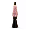 Lavalamp Zwart/Roze Glitter, 40cm>Itotal Discount