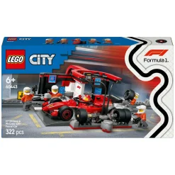 City 60443 F1 Pitstop en Pitcrew Met Ferrari Auto-LEGO Outlet
