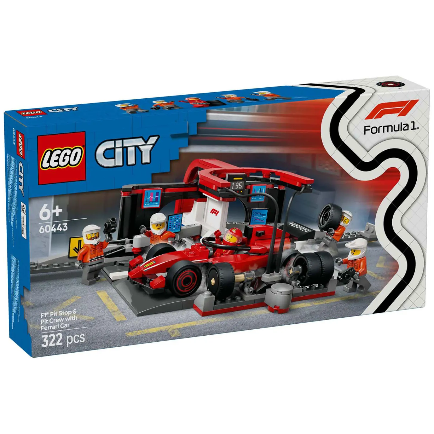 City 60443 F1 Pitstop en Pitcrew Met Ferrari Auto-LEGO Outlet