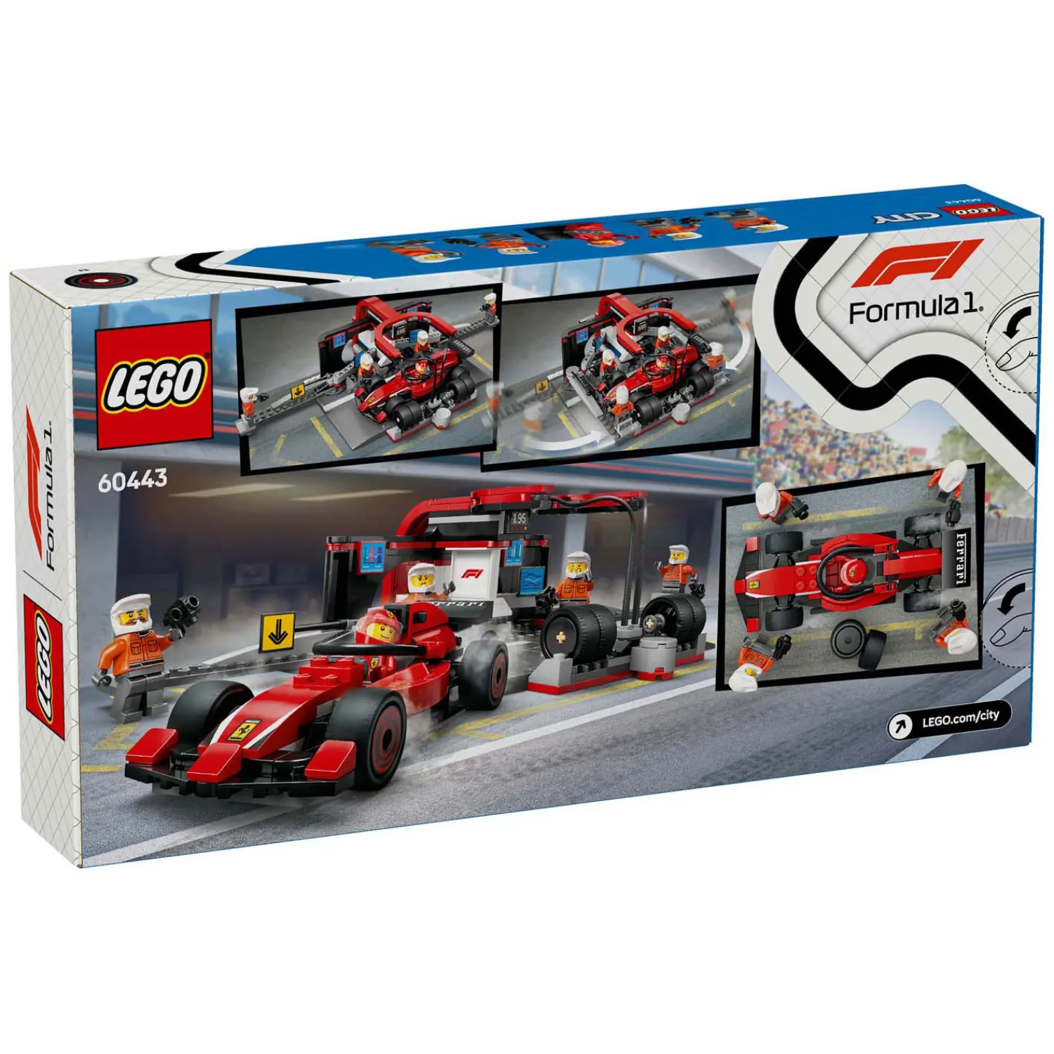 City 60443 F1 Pitstop en Pitcrew Met Ferrari Auto-LEGO Outlet