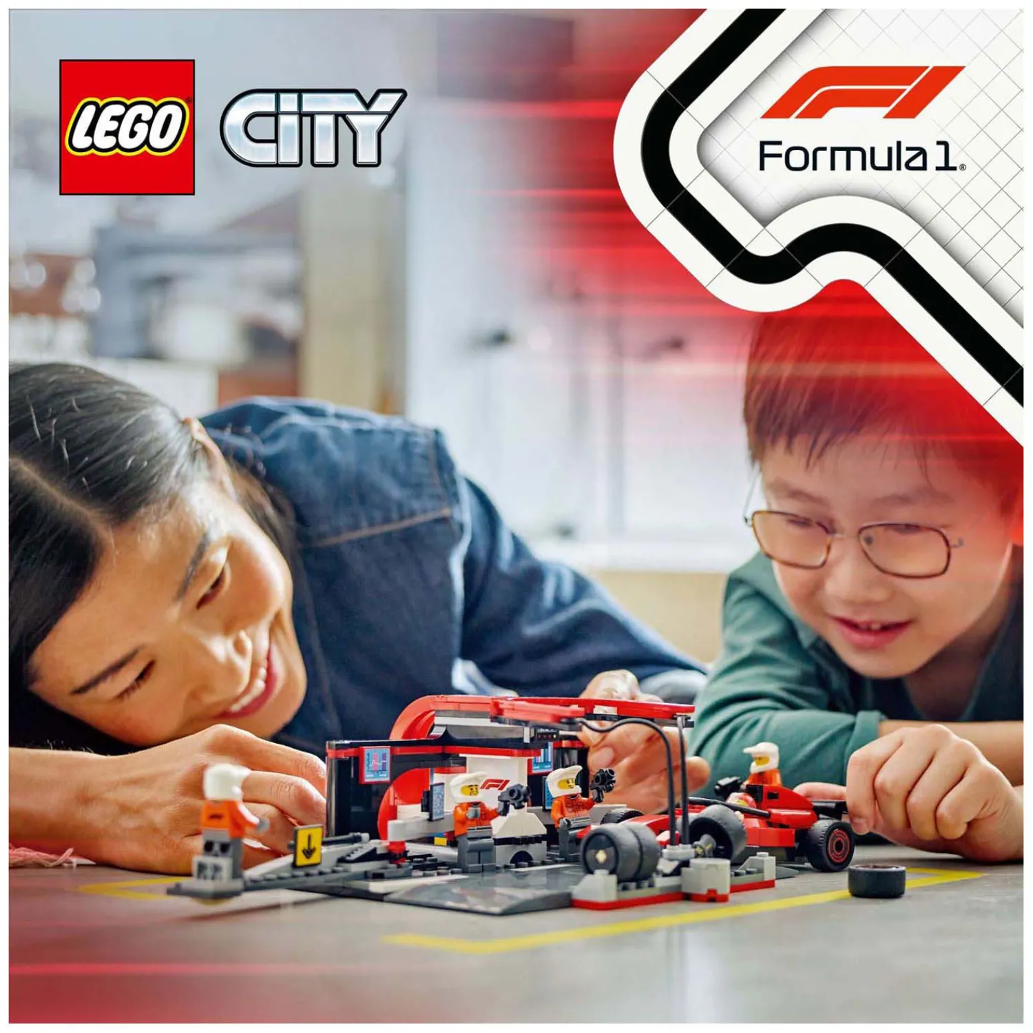 City 60443 F1 Pitstop en Pitcrew Met Ferrari Auto-LEGO Outlet