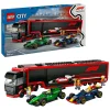 City 60445 F1 Truck Met Rb20 En Amr24 F1 Auto's-LEGO Discount
