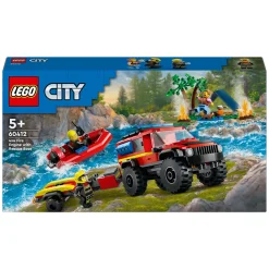 City 60412 4X4 Brandweerauto met Reddingsboot-LEGO Hot
