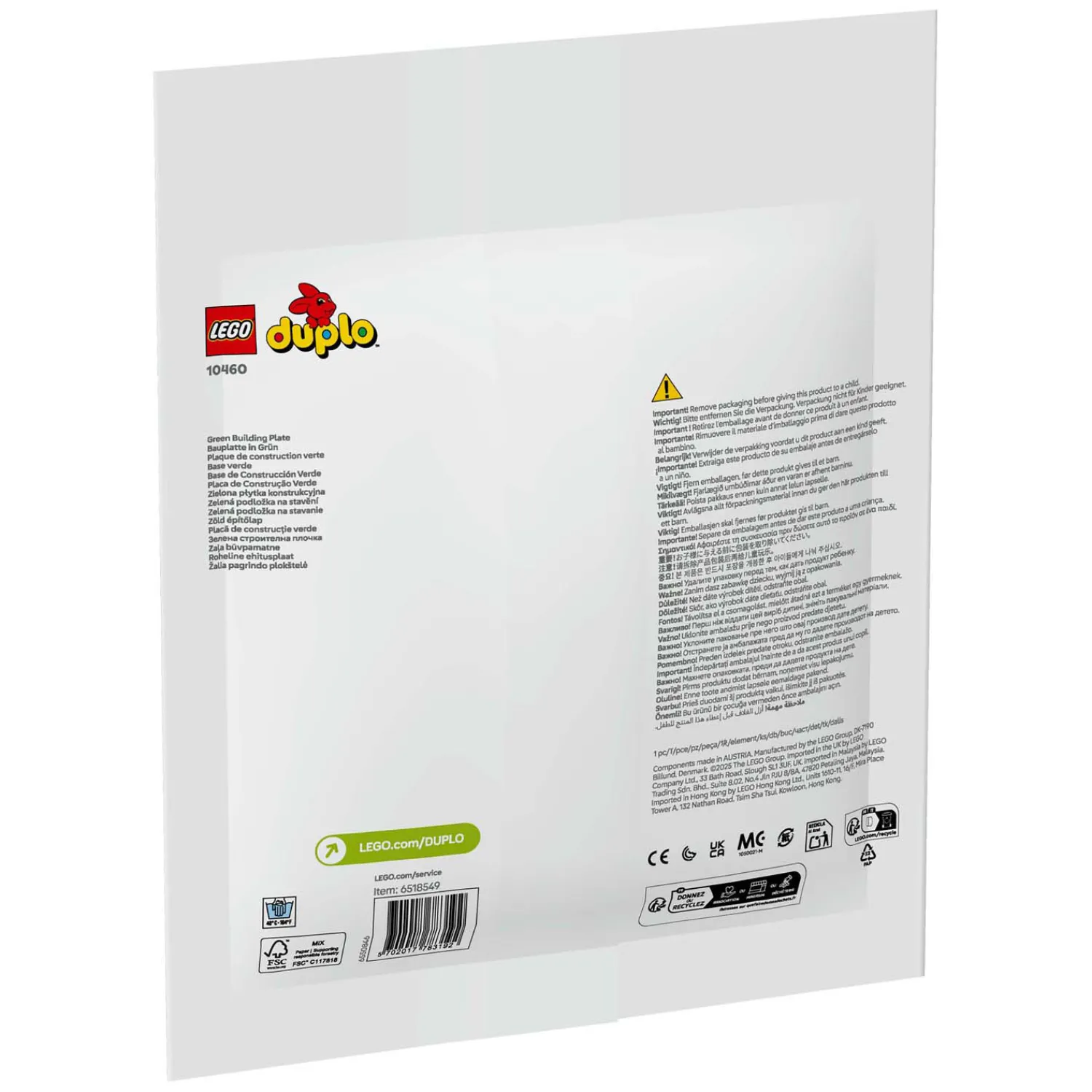 DUPLO Classic 10460 Groene Bouwplaat-LEGO Online