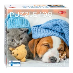 Legpuzzel Cute Kitten and Sleepy Dog, 100st.>Tactic Hot