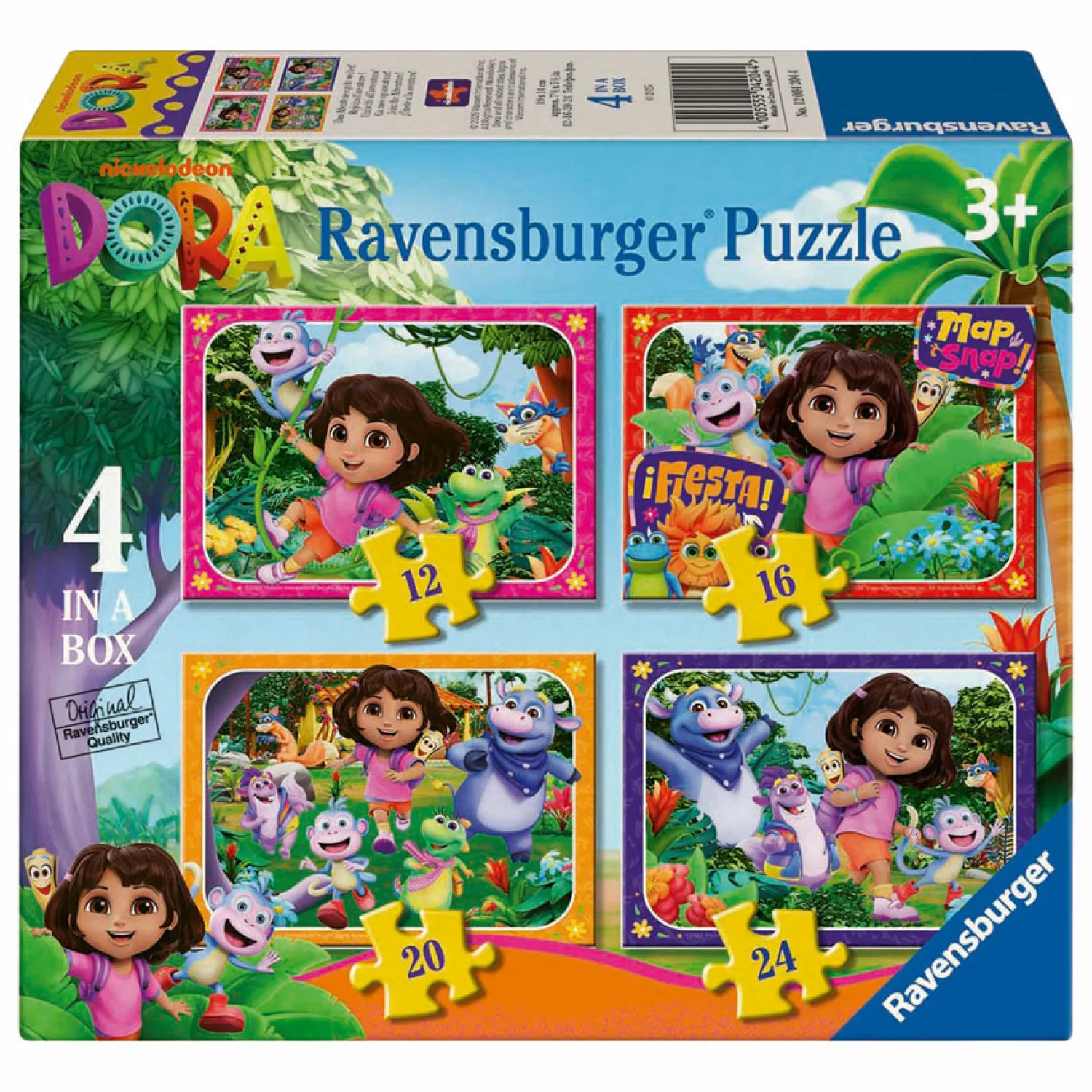 Legpuzzel Dora the Explorer Kom bij het Avontuur! - 4 Puzzels>Ravensburger Discount