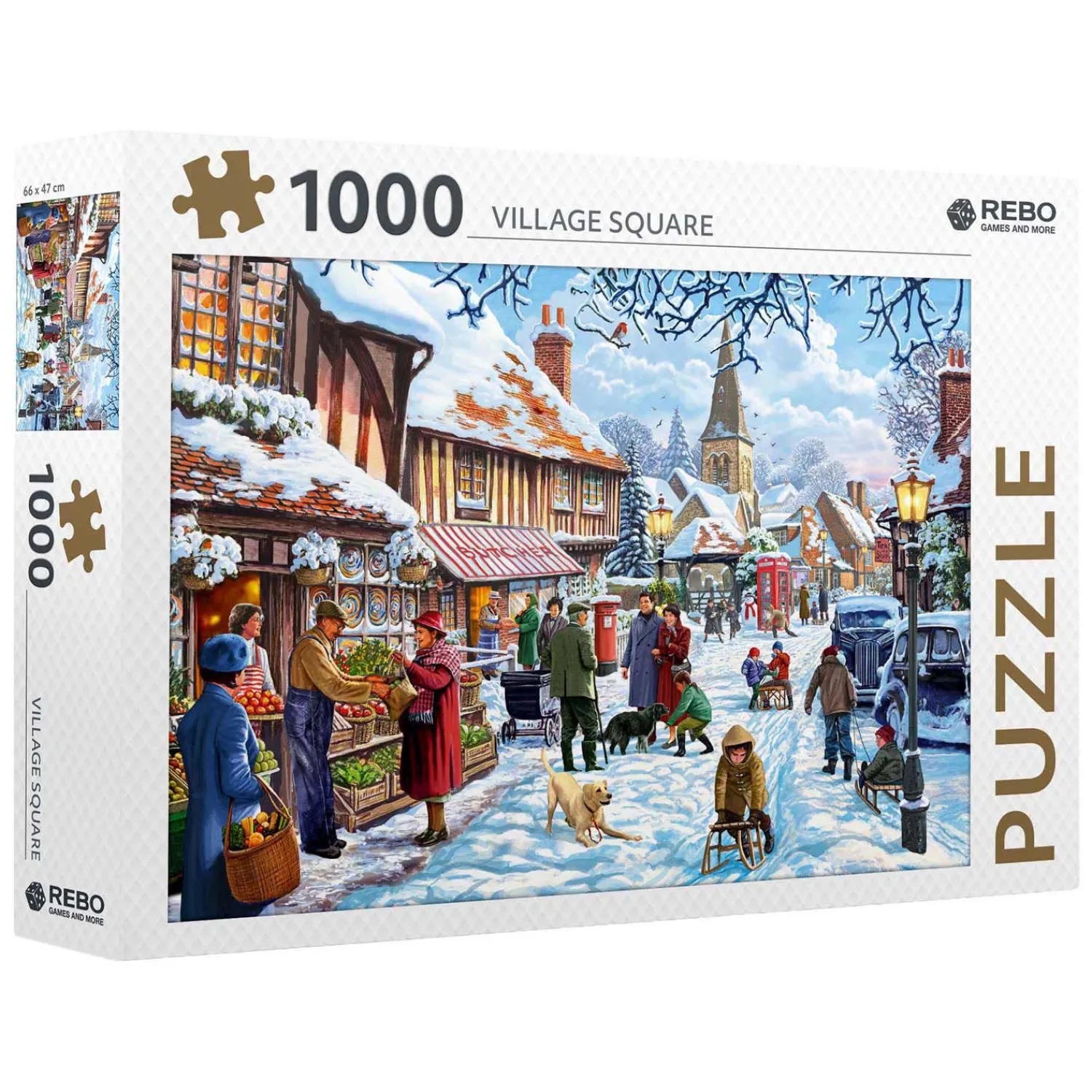 Legpuzzel Village Square - 1000st.-Rebo Publishers Hot
