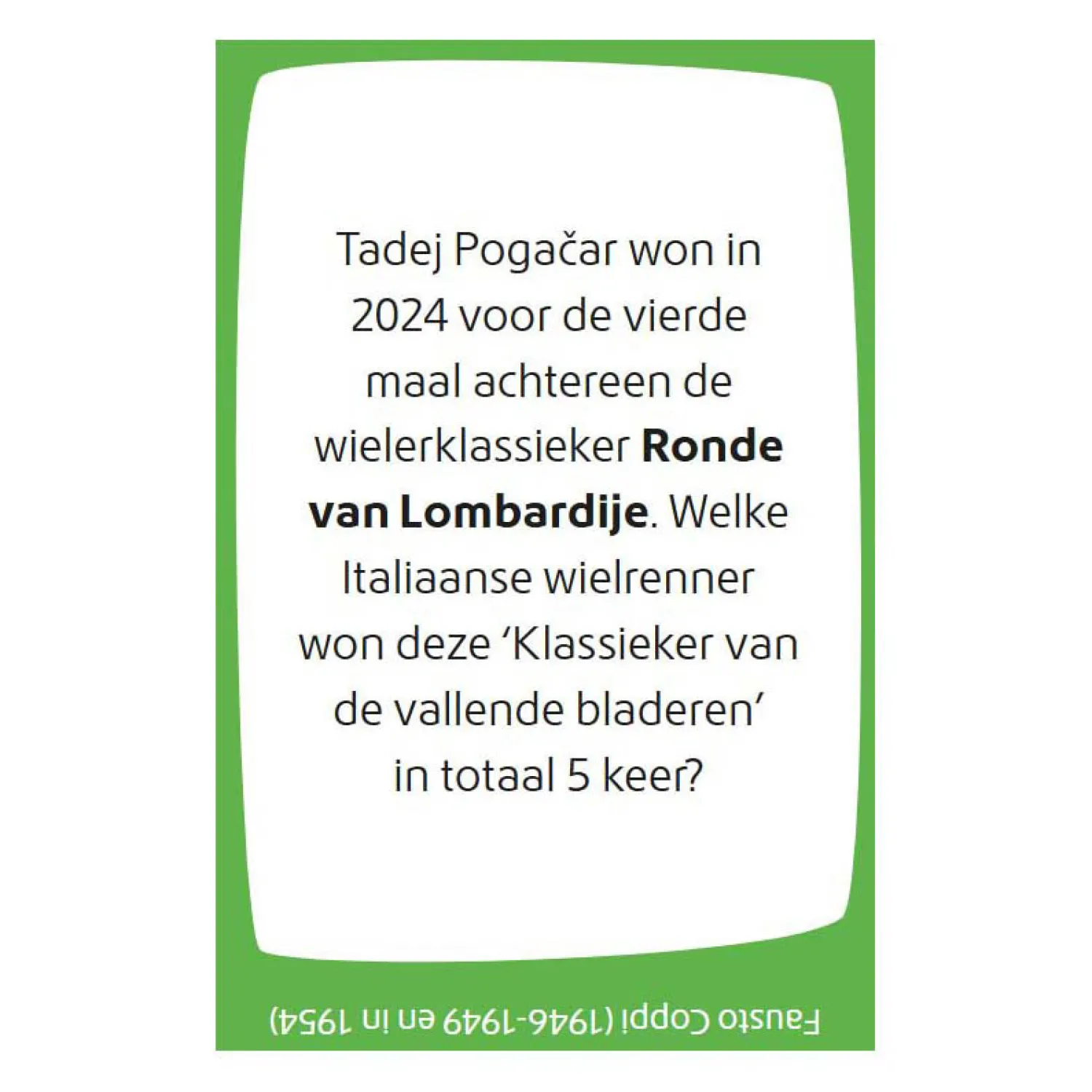 Let's Quiz! - Wielrennen>Deltas