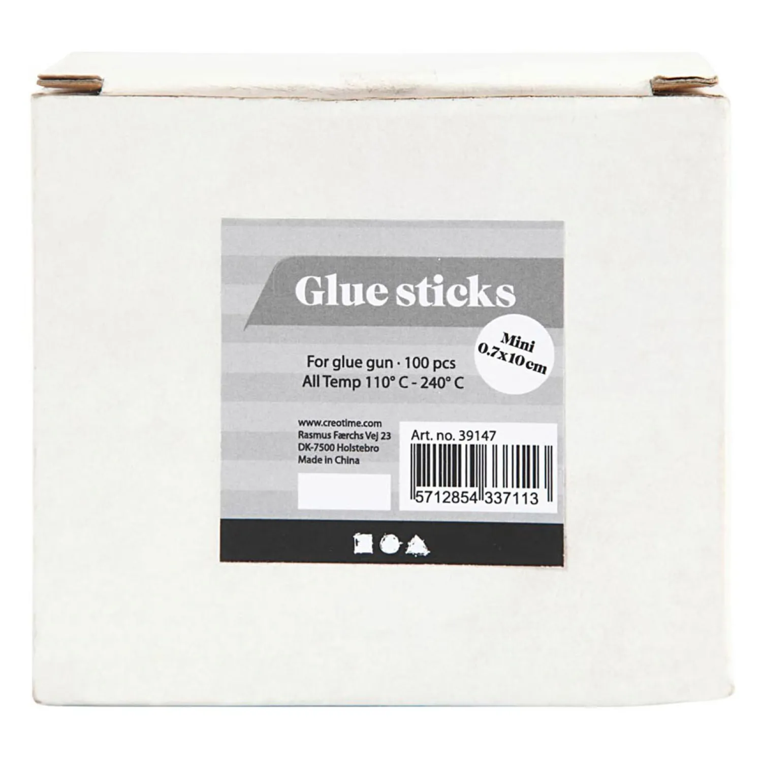 Lijmstiften Goud/Groen/Rood/Zilver, 100st.>Creativ Company