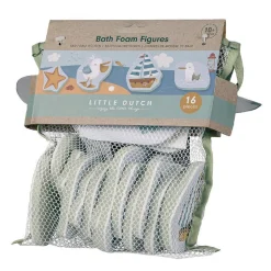 Little Dutch - Sailors Bay Bad Foam Figuren, 16dlg. New