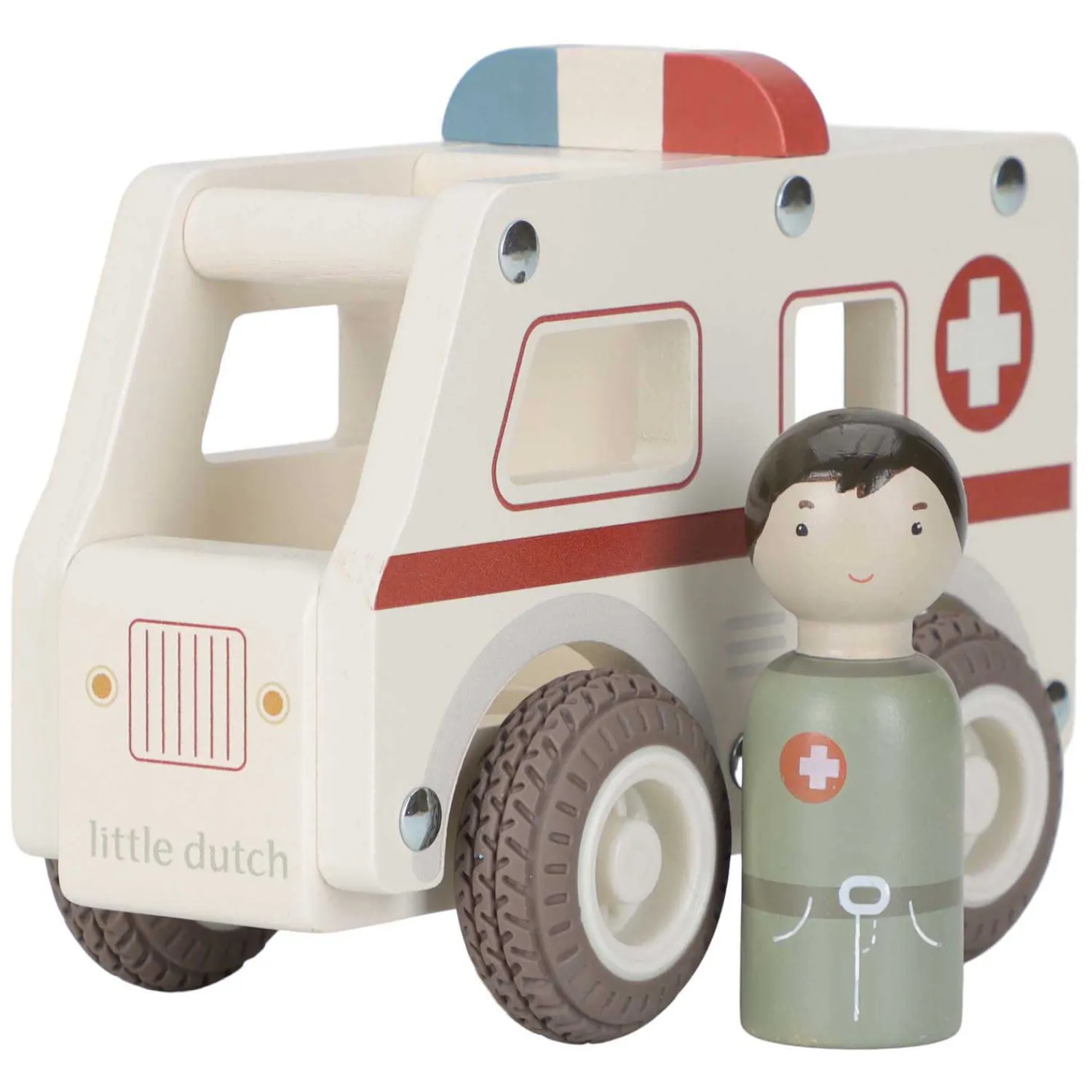 Little Dutch Houten Ambulance met Poppetje FSC Outlet