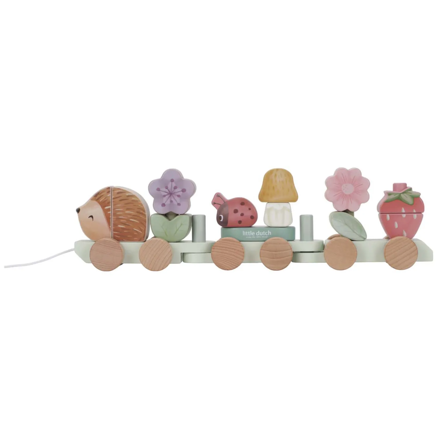 Little Dutch Houten Blokkentrein Egel Fairy Garden FSC, 15dlg. Discount