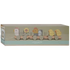 Houten Blokkentrein Kip Little Farm FSC-Little Dutch Hot