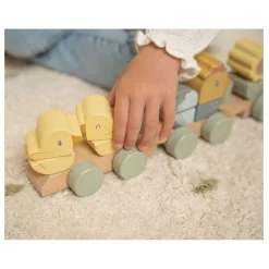 Houten Blokkentrein Kip Little Farm FSC-Little Dutch Hot