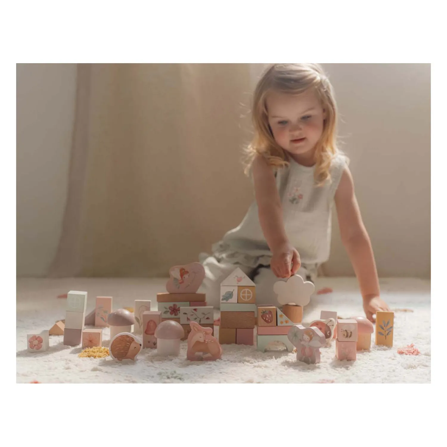 Houten Bouwblokken Fairy Garden FSC, 50dlg.>Little Dutch Clearance