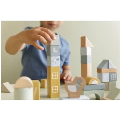 Little Dutch Houten Bouwblokken Blauw in Emmer, 50dlg. Discount