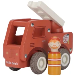 Houten Brandweerwagen met Poppetje FSC><noscript><img width=